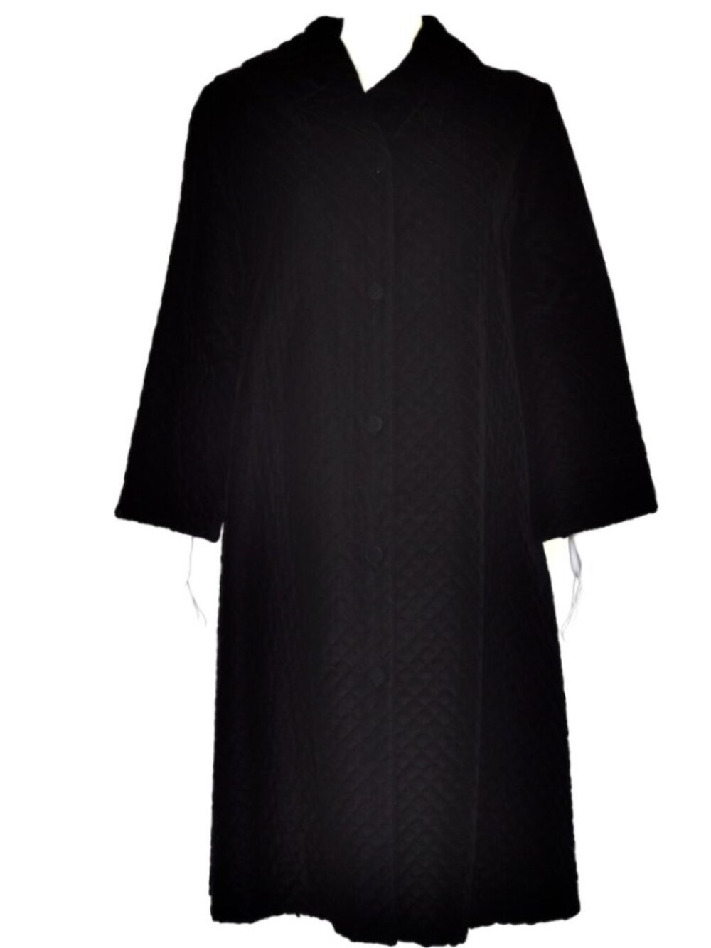 A Rare Bard's Toronto Claire Haddad 1950's Diamond Patterned Velvet Swing Coat